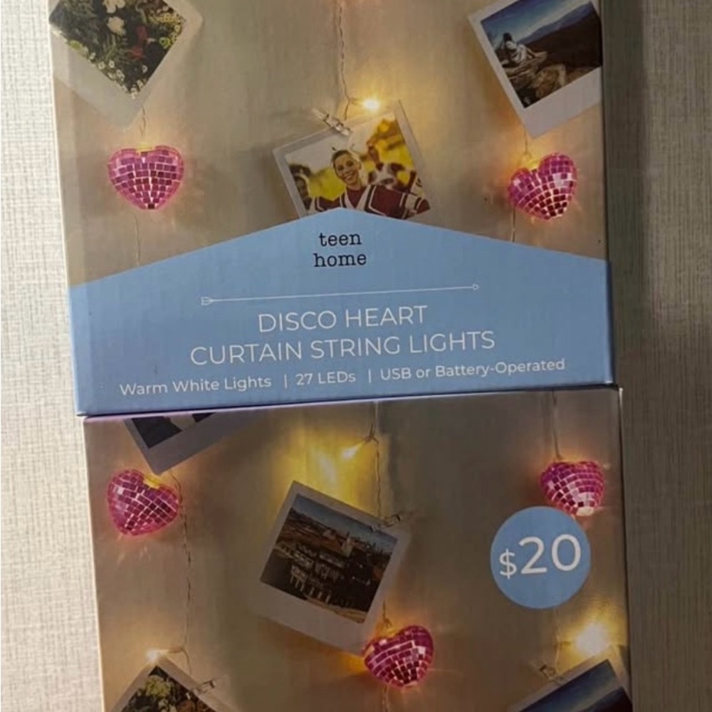 Target Pink Heart LED String Lights (2 boxes) - Picture 2 of 2